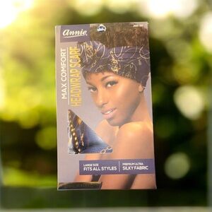 Annie Max Comfort Headwrap Scarf - Purple and Gold